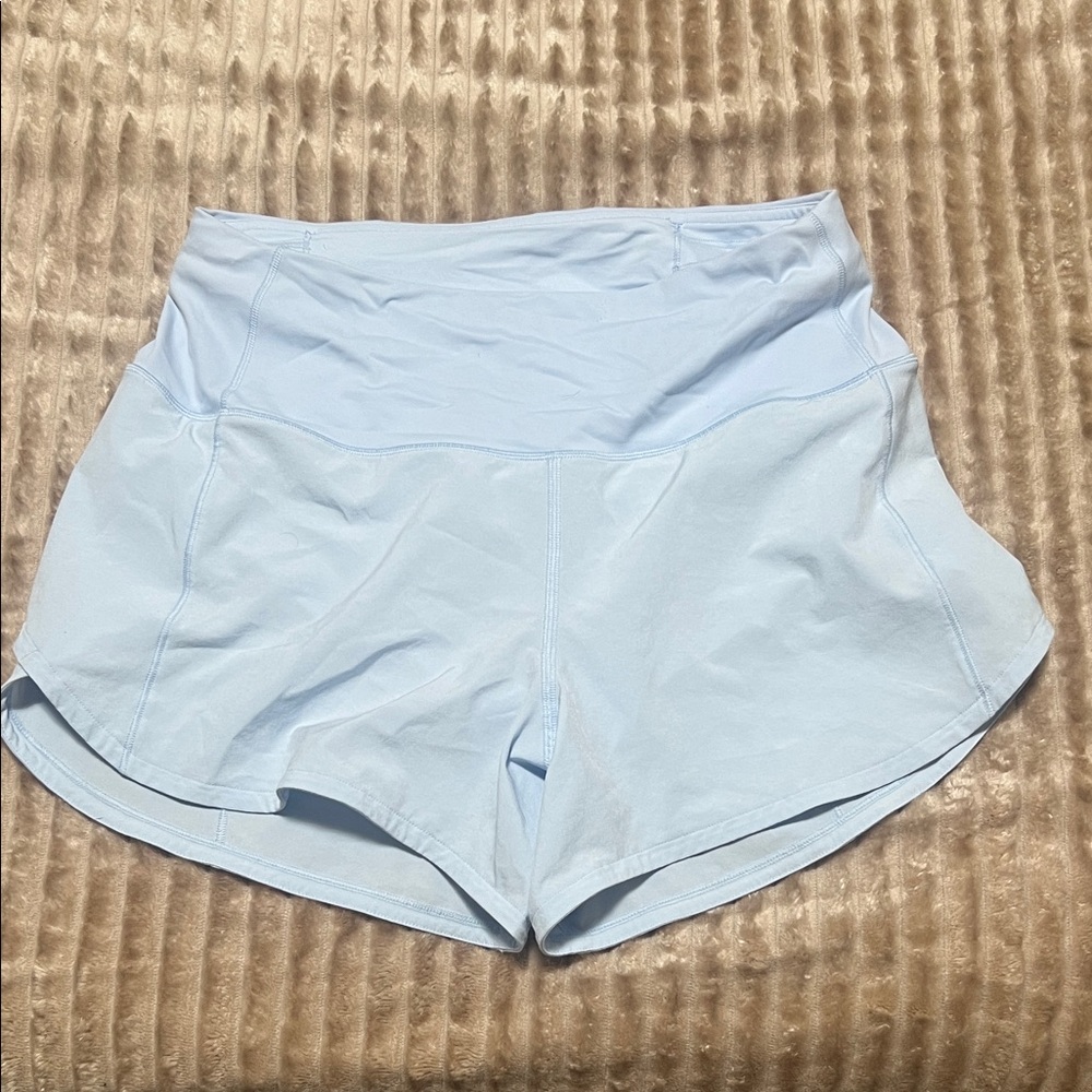 Lululemon Sky Blue Speed Up Shorts